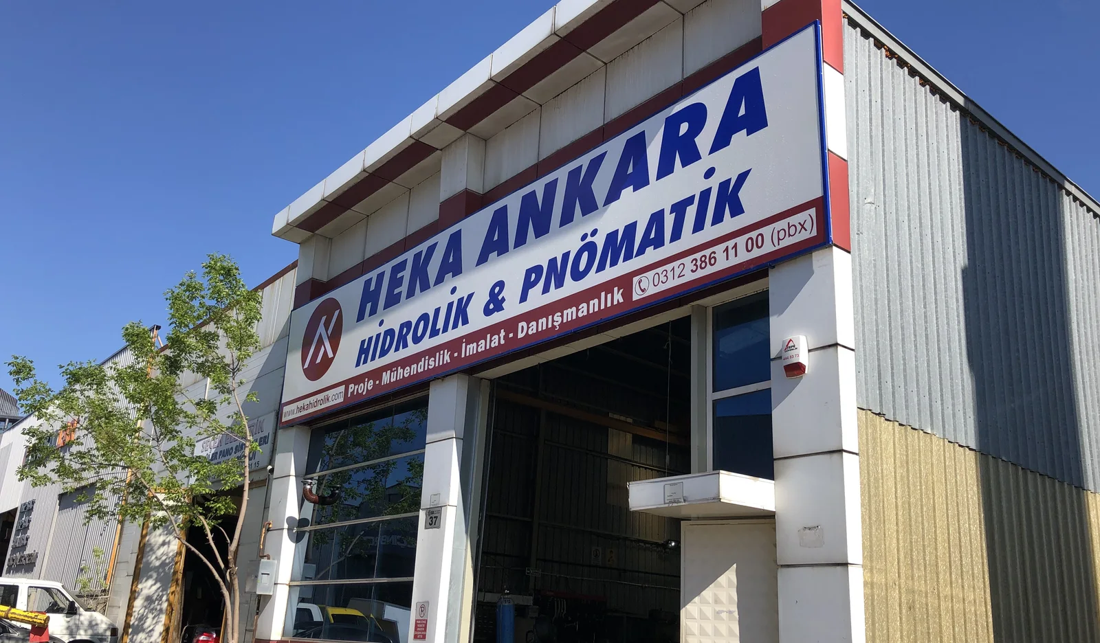 HEKA Ankara Hidrolik & Pnömatik — Ostim OSB şirket girişi